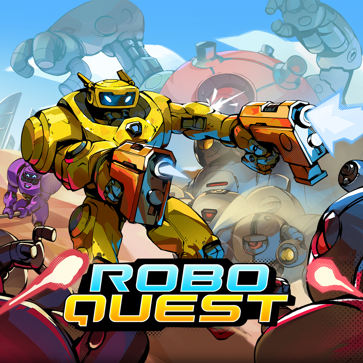 Трейнер +4 для Roboquest. Читы на Бесконечное здоровье, драгоценности, деньги, Заморозить время