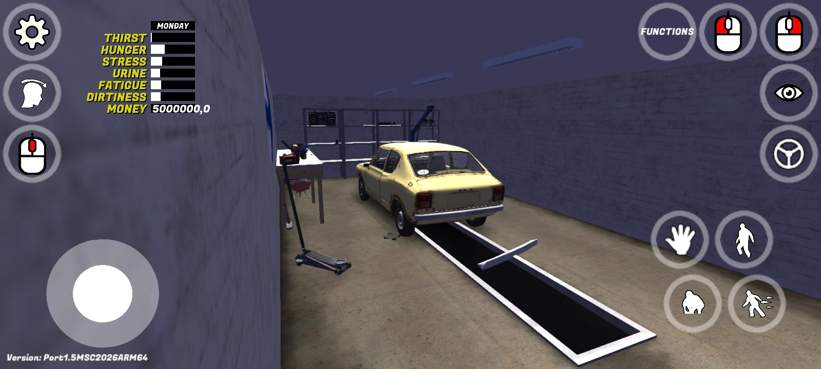 My Summer Car: Сохранение — Стоковая Satsuma + 5 000 000 марок [Android]