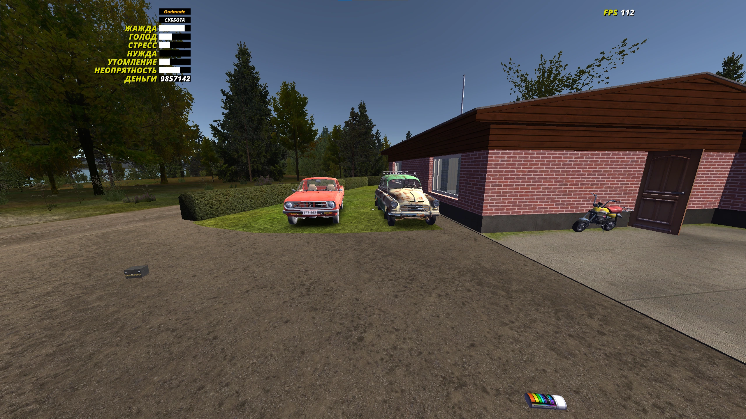 My Summer Car "Сохранение — Стоковая Сатсума, весь тюнинг в гараже и готовый прогресс"